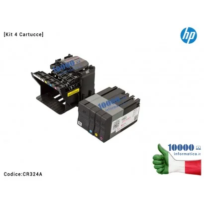 CR324A Testina Di Stampa HP CR324A [Kit 4 Cartucce] HP OfficeJet Pro 8100 (N811a) 8600 (N911a / N911g) Colore Nero Ciano Mage...