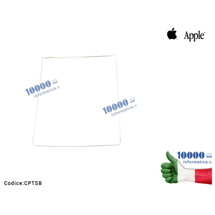 Cornice Plastica Bezel per Touch Screen Vetro APPLE iPad 4 A1458 A1459 A1460 WiFi/3G [BIANCA]