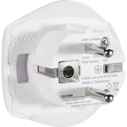 1.500211-E SKROSS 1500211-E Power Plug Adapter 877652 Type F Universal White