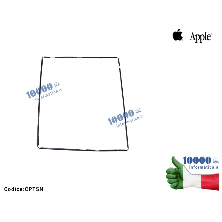 Cornice Plastica Bezel per Touch Screen Vetro APPLE iPad 4 A1458 A1459 A1460 WiFi/3G [NERA]