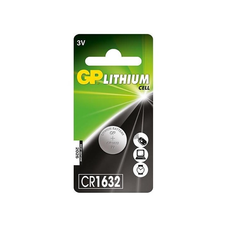 103163 GP LITHIUM BUTTON CELL CR1632 Lithium Cell CR1632,