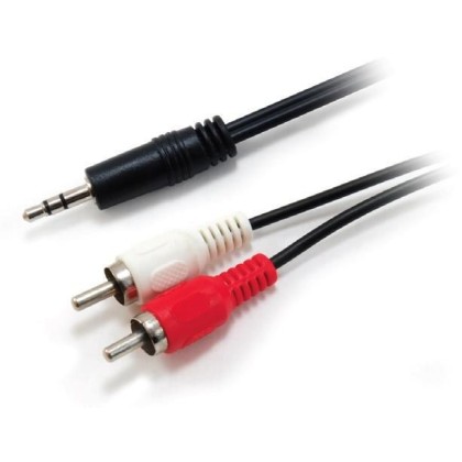 14709207 Equip jack male / 2x RCA male 2m 3.5mm Male to 2xRCA Male