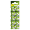 17168 17168 GP ALKALINE BUTTON CELL LR41 Blister with 10 batteries.