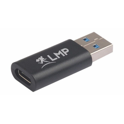 18985 LMP USB-C (f) to USB A (m) adapter, 5G/3A - black