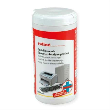 19.04.4185 Roline Disinfectant Computer Cleaning Wipes (100 pcs)