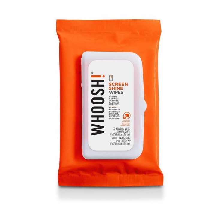 1FG20WPENFR Whoosh! SCREEN SHINE WIPES 20 20 pack of individuall wipes