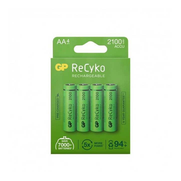 201212 GP RECYKO 210AAHCE-2WB4/AA ReCyko, Rechargeable battery,