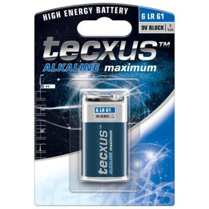 23639 Tecxus 6Lr61 1-Bl Single-Use Battery 130951 9V Alkaline