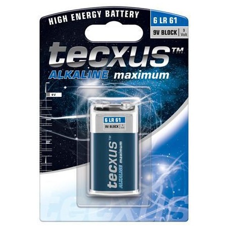 23639 Tecxus 6Lr61 1-Bl Single-Use Battery 130951 9V Alkaline