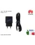 HW-050100E2W Alimentatore Carica Batteria USB HUAWEI 5W 5V 1A + Cavo microUSB [NERO] 02220434
