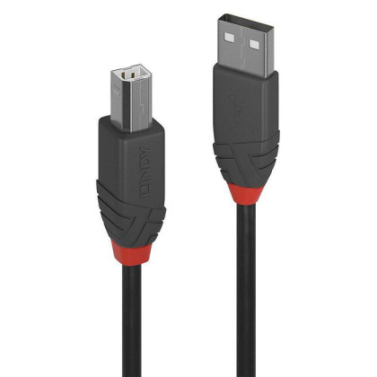 36674 Lindy 3M Usb 2.0 Type A To B Cable, 809407 Anthra Line