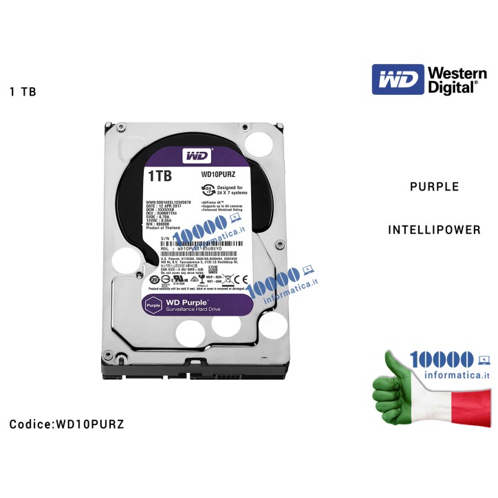 WD PURPLE 1TB SATA3 3.5 WD PURPLE 1TB SATA3 3.5