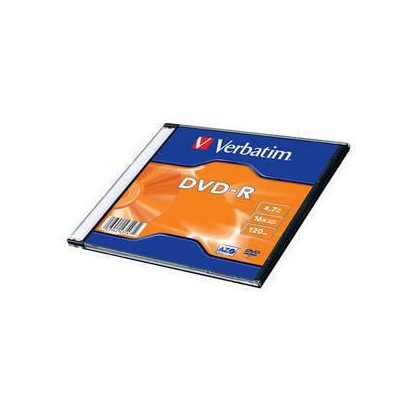 43547 Verbatim DVD-R AZO 4.7GB 16X SINGLE SC MATT SILVER SURFACE DVD-R
