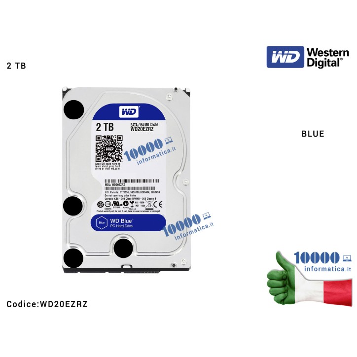 WD BLUE 2TB SATA3 3.5