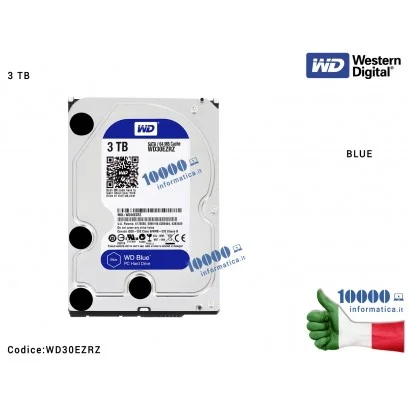 WD30EZRZ Hard Disk 3,5'' [3TB] WESTERN DIGITAL WD30EZRZ (BLUE) 5400RPM Cache 64MB