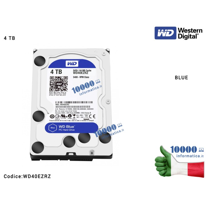 WD BLUE 4TB SATA3 3.5