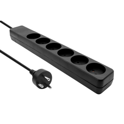584420031 Mercodan Power strip with 6 outlets 584420031 earthed, 7.5m cable, black