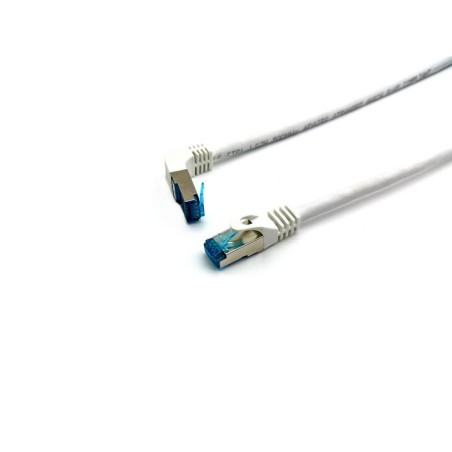 605804 Equip Cat.6A S/Ftp Patch Cable, Angled To Straight Plug,