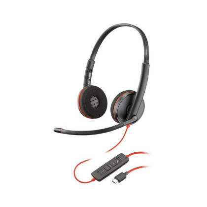 80S07A6 Poly Blackwire C3220 USB-C Headset +Carry Case (Bulk)