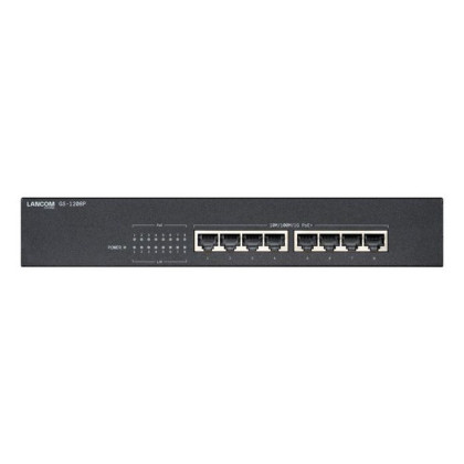 61673 Rohde & Schwarz GS-1208P Unmanaged Gigabit Ethernet Switch with PoE