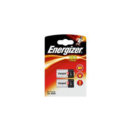 628289 Energizer CR123/CR123A single Use 2 pack 3.0V Lithium 2St.