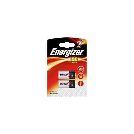 628289 Energizer CR123/CR123A single Use 2 pack 3.0V Lithium 2St.