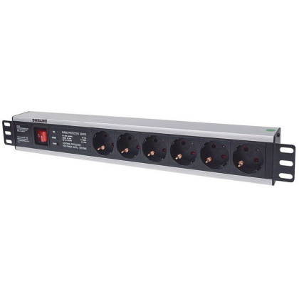 713962 Intellinet 19" 1.5U Rackmount 6-Output Power Distribution Unit (PDU)