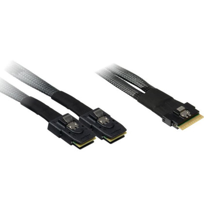 88885641 Inter-Tech Serial Attached Scsi (Sas) Cable 0.75 M 24 Gbit/S Black