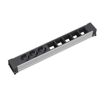 909.006 Bachmann CONF 3xCEE7/3 5xCM SLIDE & TOP FRAME built-in