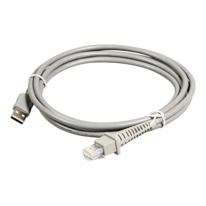 90A052065 Datalogic USB cable, straight, grey, 2m 90A052065, 24-90A052065 Data Transfer Cable, 2 m, USB