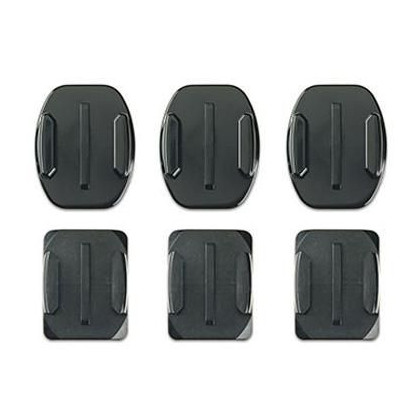 AACFT-001 GoPro Flat + Curved Adhesive Mounts AACFT-001, Black, Plastic,