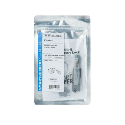 BL04PKGY SmartKeeper Port Blocker Port Blocker + Key Usb Type-B Grey Plastic 1