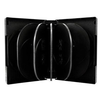 BOX18 MediaRange Dvd Case For 12 Discs, 39Mm, Black