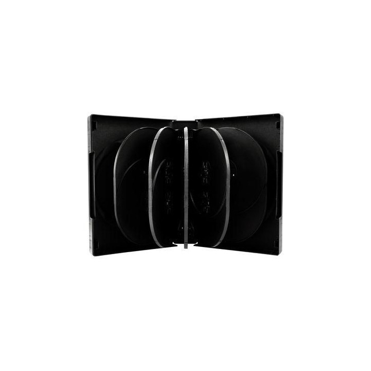 BOX18 MediaRange Dvd Case For 12 Discs, 39Mm, Black
