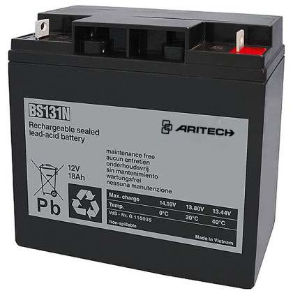 BS131N Aritech Battery 12 V, 18 Ah 2PK