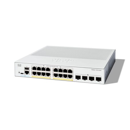 C1300-16P-4X Cisco 16P-4X Managed Switch, 16 Port Ge, Poe, 4X10Ge Sfp+,