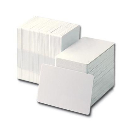 C4501 Evolis Plastic Cards, 500pcs 750397 White, 30mil