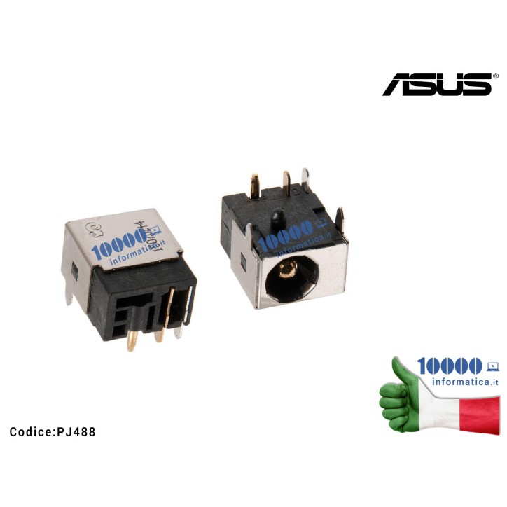 Connettore DC Power Jack PJ488 ASUS U31F U31J U31JG U31S U31SD U31SG U33J U33JC U35JC UL20FT B33E N45S N45SF N45SL