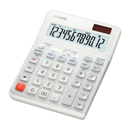 DE-12E-WE Casio Calculator Desktop Basic White