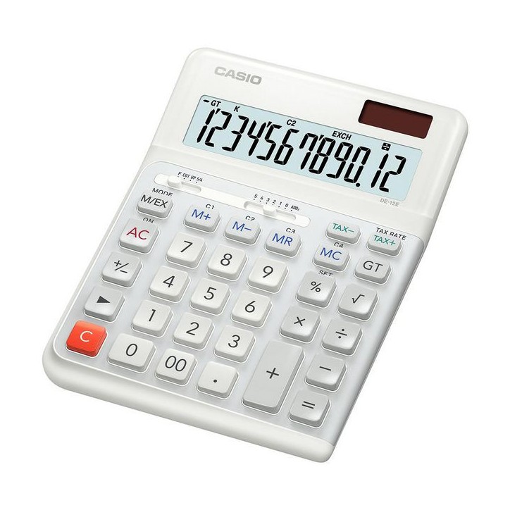 DE-12E-WE Casio Calculator Desktop Basic White