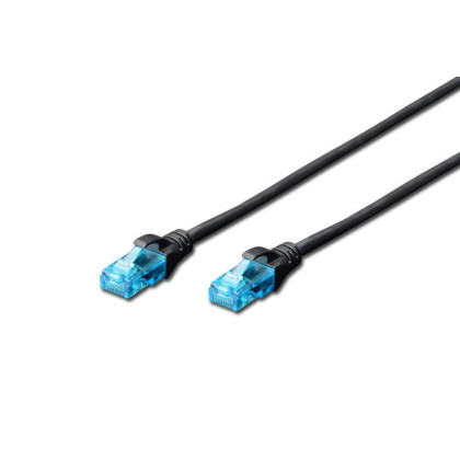 DK-1512-030/BL Digitus CAT 5e U-UTP patch cable. PVC AWG 26/7. Length 3m. black