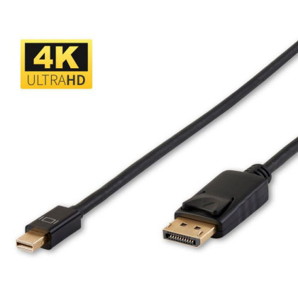 DP-MMG-180MB MicroConnect 4K Mini Displayport to DP-1121, 0B47091, 03X6596 Displayport Cable 2m 1.2v.