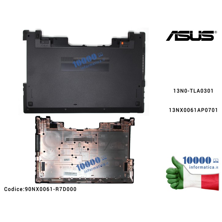 Bottom Case Cover Lower Inferiore ASUS ASUSPRO P2520L P2520LA P2520S P2520U P552L P552LJ 13NX0061AP0701 13N0-TLA0301