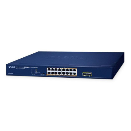 GSW-1820HP Planet 16-Port 10/100/1000T 802.3at NWG1820HP PoE + 2-Port 1000X SFP