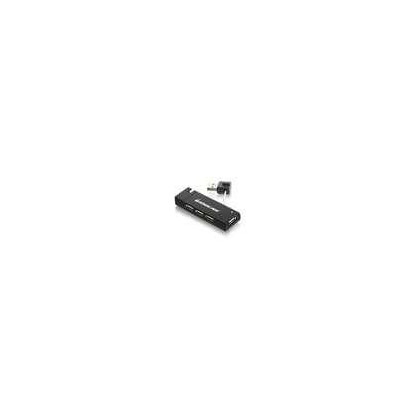 GUH285W6 IOGEAR 4 Port USB 2.0 Hub GUH285W6, 480 Mbit/s, Black,