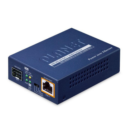 GUP-805A-60W Planet 1-Port 100/1000X SFP to 1-Port 10/100/1000T 802.3bt