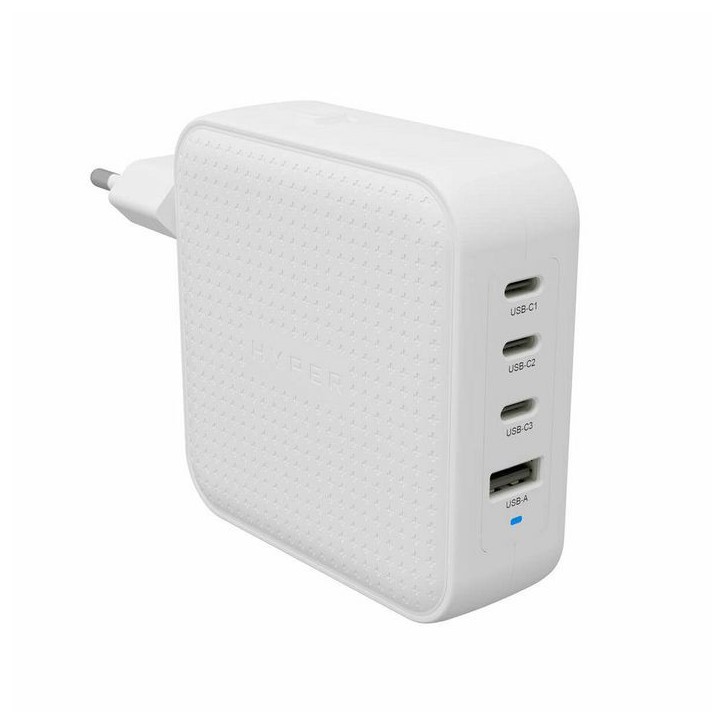 HJ1002WHWWGL Hyper HyperJuice 100W USB-C GaN Travel Charger (3C+1A) -