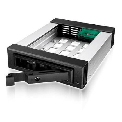 IB-129SSK-B ICY BOX 3,5/2,5" SATA/SAS in 1x5,25" TICY1465 Storage bay adapter - black -