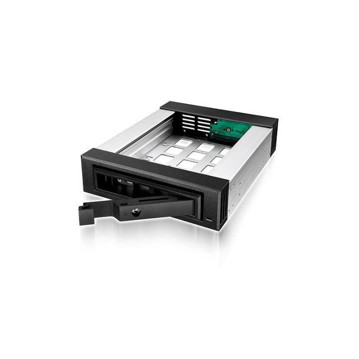 IB-129SSK-B ICY BOX 3,5/2,5" SATA/SAS in 1x5,25" TICY1465 Storage bay adapter - black -
