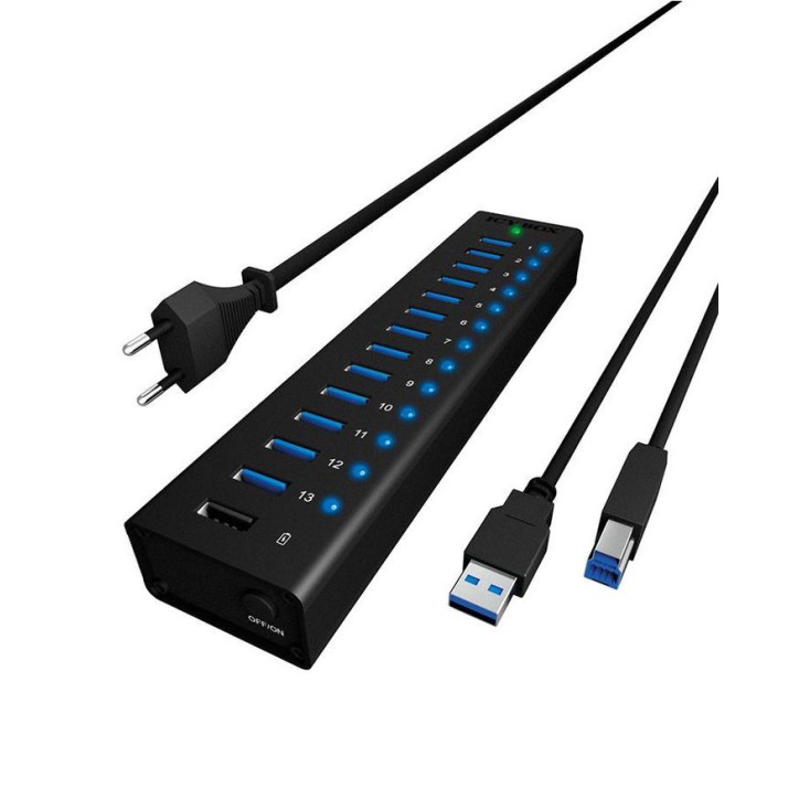 IB-AC6113 ICY BOX 13Port USB 3.0 Hub w/ Charge Ports